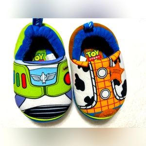 Buzz and woody toddler slippers